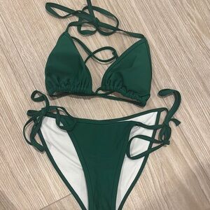 Amazon Bikini Dark Green Size Small